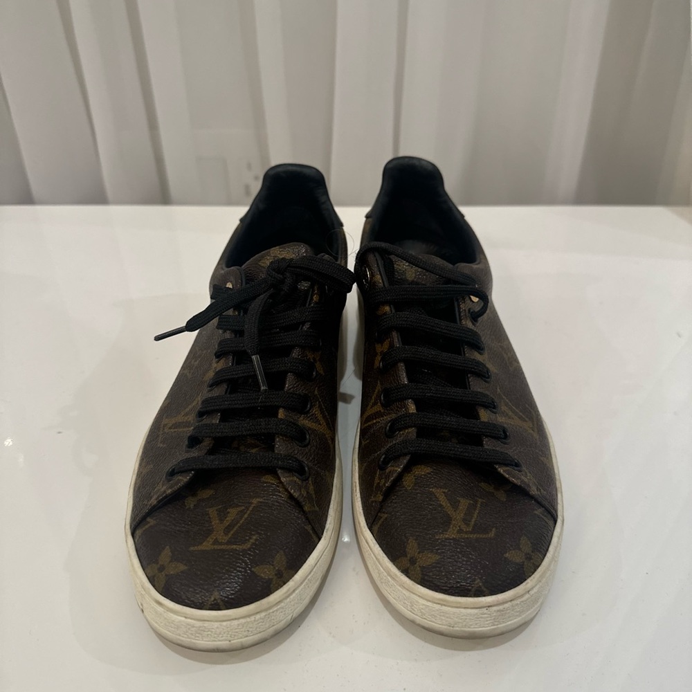 Louis Vuitton Monogram Black and Brown Sneakers